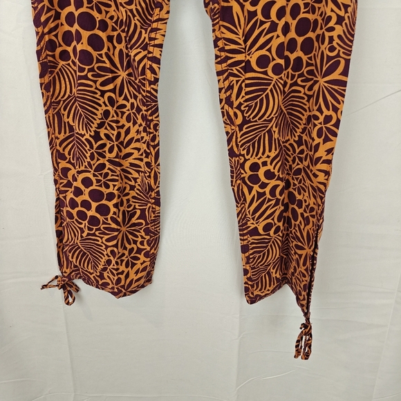Sundance This is Paradise Tropical Pants Womens Petite Small 100% Viscose Lounge - Picture 5 of 13